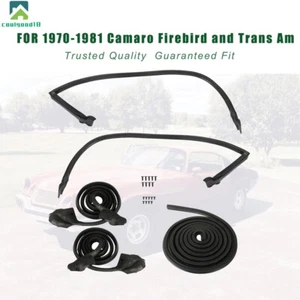For Camaro Firebird TA 1970-1980 1981 Weatherstrip Kit 5pc Door Roofrail Trunk - Picture 1 of 20