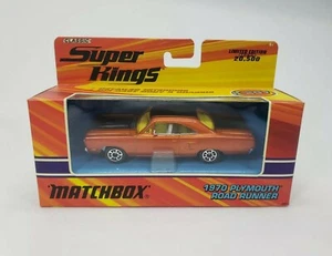 Matchbox Super Kings K-207 1970 Plymouth Roadrunner '05 Lmt Edition New Mint Box - Picture 1 of 7