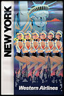 1980ca * Manifesto, Poster Turismo "New York - Western Airlines - 1980ca" USA (A
