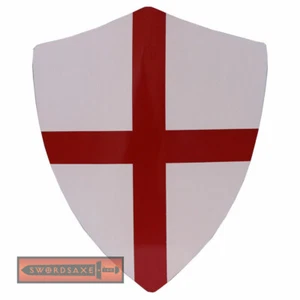 Richard Red Cross Holy Knight Templar Crusader Heater Medieval Shield Replica - Picture 1 of 9
