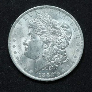 1884 O Morgan Silver Dollar - New Orleans - Picture 1 of 2