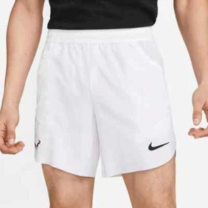 Nike Tennis Dri-FIT ADV Rafa Nadal Shorts Men's White Size S M XL DV2881-100 - Picture 1 of 7