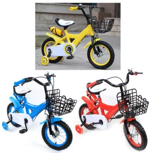 Kinderfahrrad 12 Zoll Fahrrad für Kinder Junge Mädchen Kinderrad Rot/Gelb/Blau - Bild 1 von 32