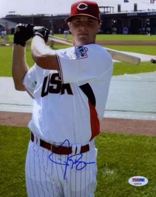 Jay Bruce Futures Juego Psa ADN Certificado de Autógrafo 8x10 Foto Firmada a Mano Auténtica Foto 1 de 2