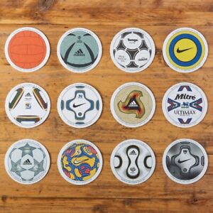 x12 Iconic Football Rugby Beer Mat Coasters Retro Gift Present Pack Set - New