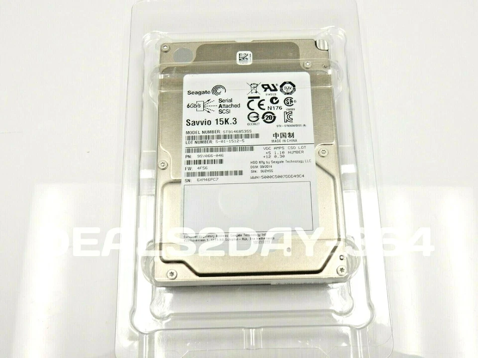 ST9146853SS SEAGATE Savvio 15K3 146GB 2.5'' SAS 9SV066 Hard  sever HP Dell - Image 1 of 4