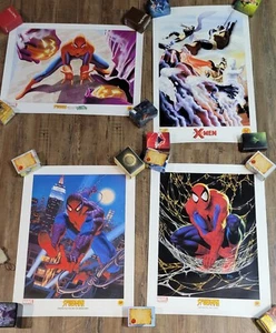 1999-2002 Dynamic Forces 4 Poster Collection, Spider-Man & X-Men, NEAR MINT - Picture 1 of 9