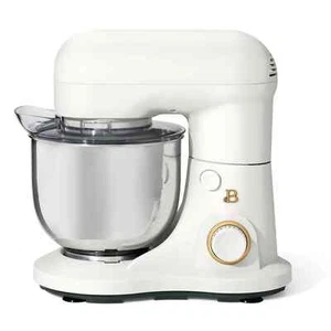 Stilvoller 3,5 Quart Standmixer von Drew Barrymore mit Edelstahlschüssel, weiß - Bild 1 von 11