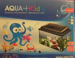 AquaSzut Aqua4Kids Set Completo Per Acquario Da 25L In Vetro 40x25x25 Nano - Foto 1 di 1
