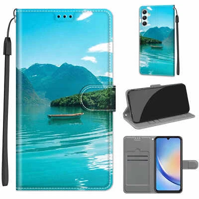 For Various Phone Case New Magnetic Leather Stand Card Slots Wallet Soft Covers - Image 1 of 4