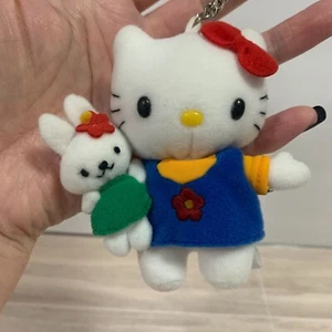Vintage 2001 Partner Sanrio Hello Kitty Cathy Bunny Peluche Portachiavi Borsa Charm - Foto 1 di 11