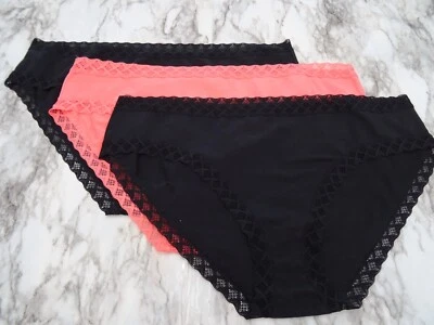 Paquete de 3 calzoncillos bragas de algodón Bliss para mujer Natori 156058# talla XXL de EE. UU. Foto 1 de 4