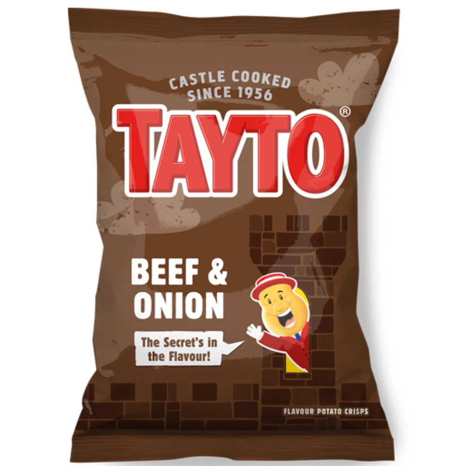 Tayto Crisps Beef & Onion 32x32.5g - Image 1 of 1