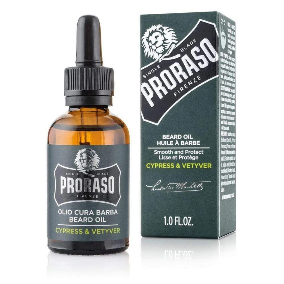 Proraso Beard Oil - Cypress & Vetyver 30ml Bartöl