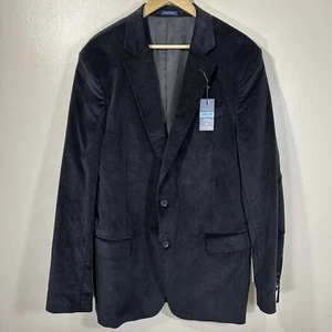 Chaqueta Blazer Abrigo Deportivo Pana Negra Calce Clásico Stafford Para Hombres 48 L Nuevo con Etiquetas - Imagen 1 de 11