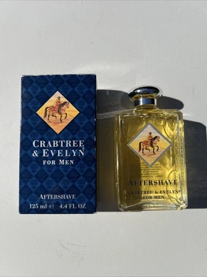 Crabtree & Evelyn Aftershave Pour Hommes Apres Rasage 4,4 fl oz 125ml - Caixa rara - Imagem 1 de 4