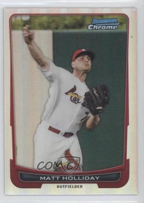 2012 Bowman Chrome Refractor Matt Holliday #109 - Image 1 of 2