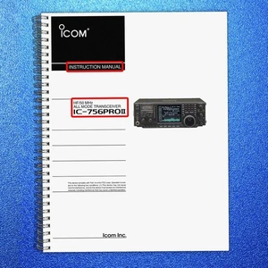 ICOM IC-756PROII HF/50 MHz Transceiver Instruction Manual WIRE BOUND, JACKET - Picture 1 of 8