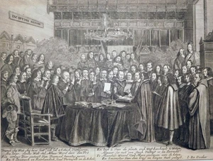 Radierung, Friede von Münster 1648, G. ter Borch I. de Decker, um 1700, M 1944 - Bild 1 von 6