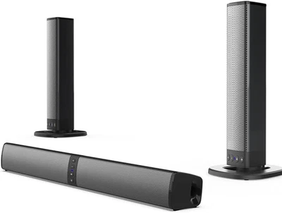 Soundbar Pc Gamer Subwoofer P2 Max Tv Notebook Mobile Tablet Portatile Home Cine - Immagine 1 di 4