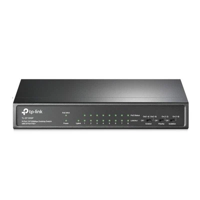 TP-LINK 9-port 10/100Mbps Desktop Switch with 8 PoE+ Ports TL-SF1009P UN - Image 1 of 4
