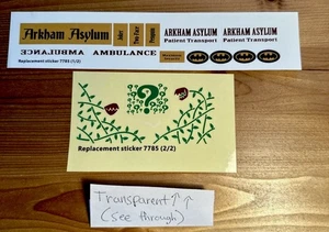 New Lego 7785 Batman Arkham Asylum Replacement Sticker Pack - Reputable Seller - Picture 1 of 9