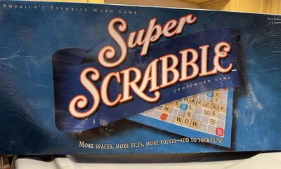 Super Scrabble Board Game Winning Moves 1079 Complete Working Warped Box - Image 1 of 4