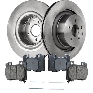 Kit de rotores y pastillas de disco de freno trasero cupé sedán para Nissan 370Z INFINITI Q60 G37 - Imagen 1 de 15