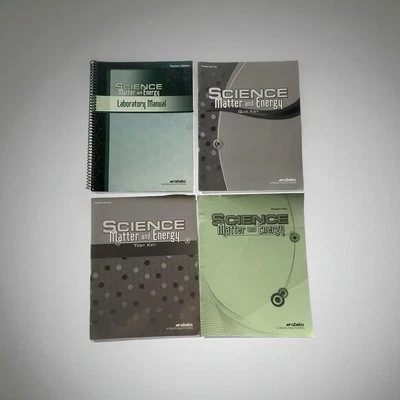 Abeka Science Set -Matter &  Energy Teacher Keys, Test/quiz/answer Book /lab - Image 1 of 4