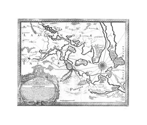 Antique map, Dahlbergh/Pufendorf, Ichnographia Nakscoviae … - Picture 1 of 1