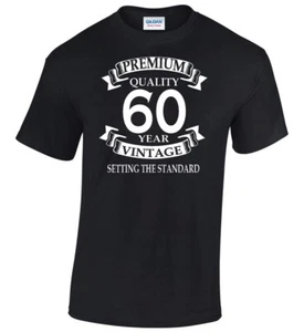 60. Geburtstag T-Shirt Party Wechsel Jahr Tag Weihnachten jedes Alter ändern nach Bedarf - Bild 1 von 4