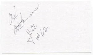 Al Atkinson Signed 3x5 Index Card Autographed New York Jets Super Bowl Champion - Picture 1 of 2