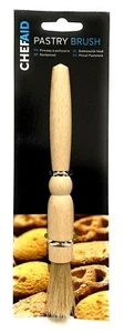 Chef Aid Pastry Brush Wooden Glazing Brush With Natural Bristles Backing BBQ - Picture 1 of 3