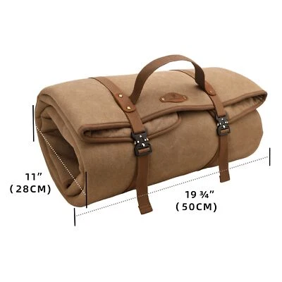 Alfombra de caza de lona para campo de tiro reposapiés almohadilla de suelo alfombrilla de camping portátil 91X41 pulgadas Foto 1 de 4