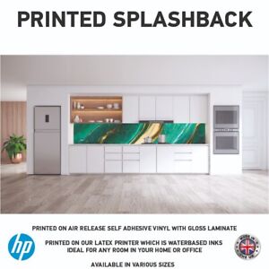 Marmor Küche Splashback selbstklebend bedruckt laminiert Vinyl 3Mtr MS097
