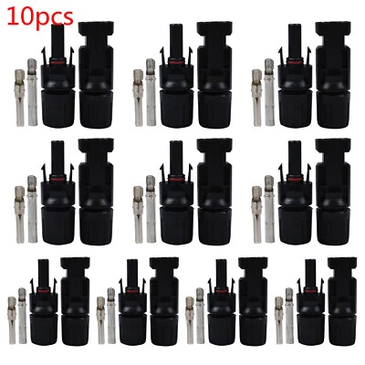 10 pares de conectores para panel solar MC-4 30A enchufe macho y hembra - Imagen 1 de 4