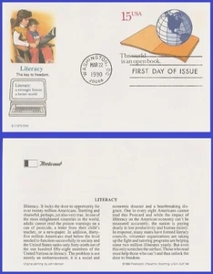 USA4 #UX146 U/A FLEETWOOD FDC World Literacy Year - Picture 1 of 1