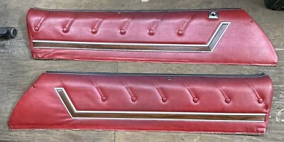 1973 - 1977 Buick Regal Century A Body Upper Door Panels Burgundy - Image 1 of 4