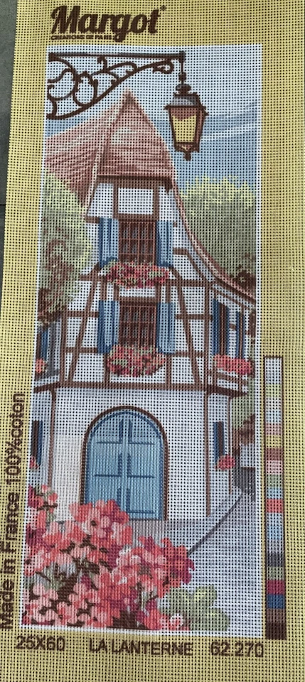 @@@****SUPERBE CANEVAS NEUF DE  MARGOT 60X25CM AVEC RE - LA LANTERNE***@@@ - Photo 1/1