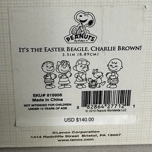 Lenox Peanuts It’s The Easter Beagle, Charlie Brown! Set 5 Figuren NEU Neu im Karton - Bild 1 von 8