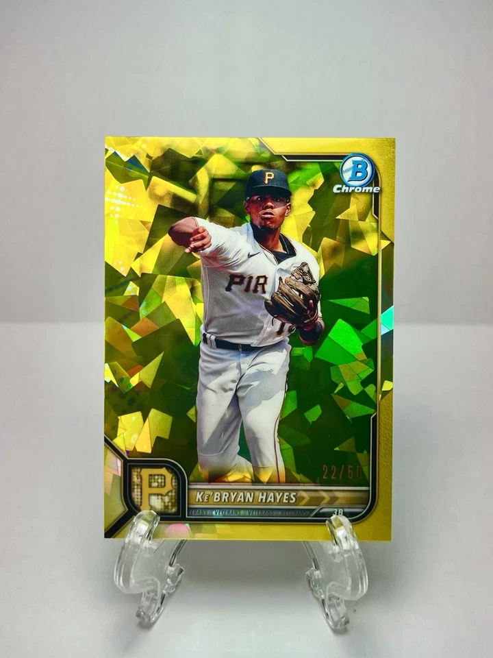2022 Bowman Chrome Sapphire Ke'Bryan Hayes #49 Yellow SP #’d /50 COLOR MATCH 🔥  - Image 1 of 2