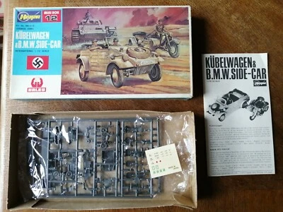 Modellismo Militare HASEGAWA KUBELWAGEN & B.M.W. SIDE-CAR German Army Terzo Reic - Immagine 1 di 2