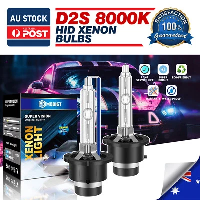 MODIGT D2S Xenon HEADLIGHT White 8000K HID Bulbs For Honda S2000 2000-2009 - image 1 of 4