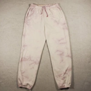 Champion Women's White Pastel Purple Tie Dye Joggers Sweatpants Size M Y2K Logo - Picture 1 of 9