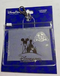 Disneyland Paris Lanyard Pouch Castle and Earful Tower in Silver - Picture 1 of 3