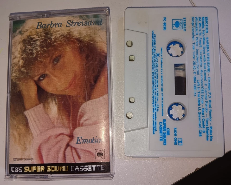 🟪 BARBERA STREISAND - EMOTION - Cassette Tape - PC 8028 - CBS Records - 1984 - Image 1 of 1
