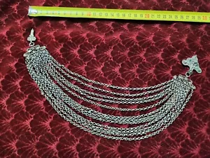 Rare silver antique jewelry, part of woman's folk costume from Pijanec region - Picture 1 of 6