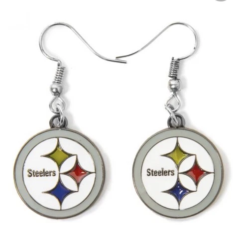 NFL Pittsburgh Steelers Logo Dangle Earrings Cover