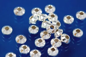 150 x Diskus 3mm poliert 925-er Silber Silberperlen Perlen Kugeln 301-150E - Bild 1 von 1