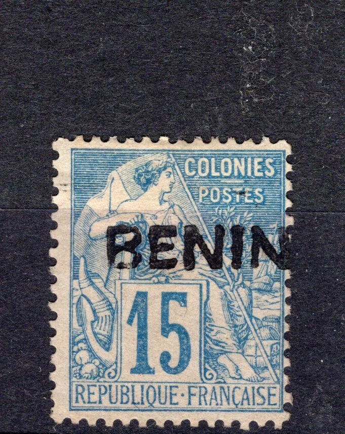 FRANCE BENIN, YV # 6, M NO GUM - Image 1 of 1